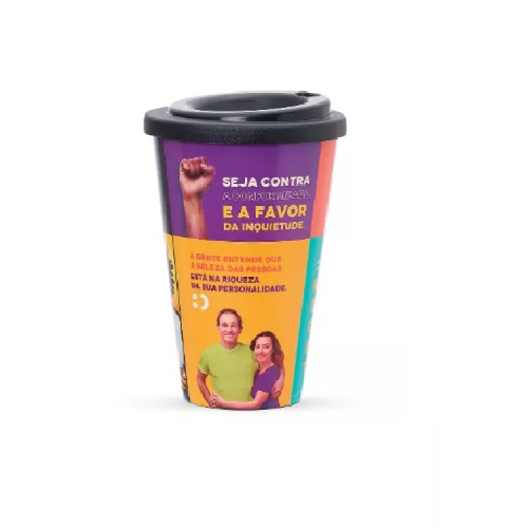Copo Plastico com Tampa 400ML