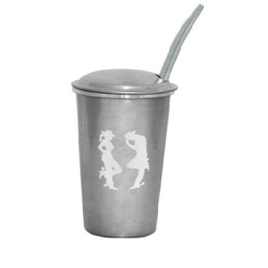 Copo Tereré Alumínio Com Bomba De Ferro